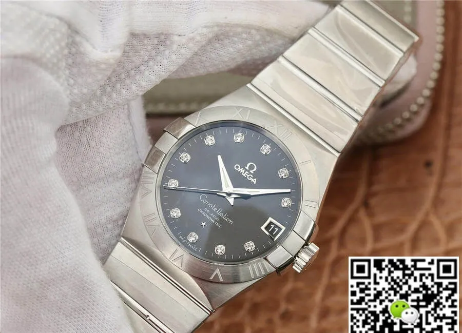 Omega Constellation 123.10.38.21.51.001 VS Factory 1:1 Best Edition Replica Watch Diamond-set Dial